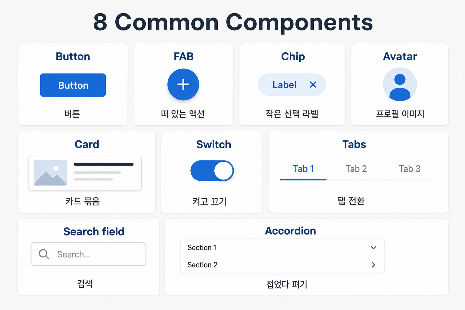 8 Common Components 예시